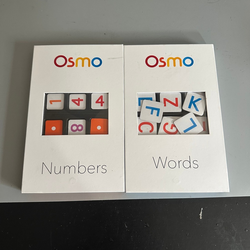 Osmo Numbers and Words Game Tile Sets for iPad Educational Learning Play